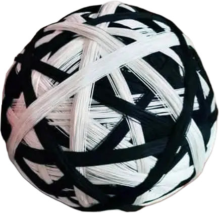 Vibrant 2 color white and black colorful 9-thread cotton kite string (dor) pinna price for Basant 2026.