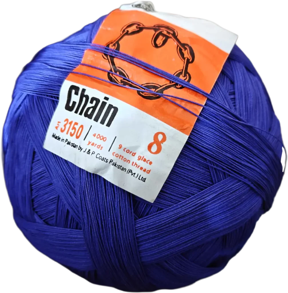 8 Chain Dor 9-thread cotton kite string price Lahore Pakistan 2026.