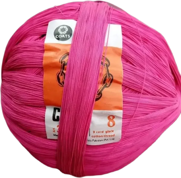 8 Chain Dor 9-thread cotton pink color kite string price Lahore Pakistan 2026.