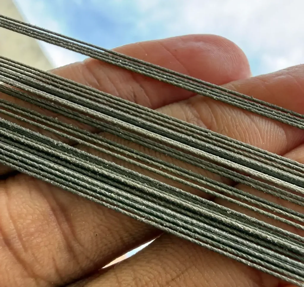 hand of a person showcasing strings of Kite dor, manjha, pakistani gattu, basantmela